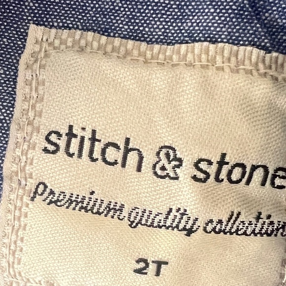 Boy Denim Button Down (2T) - Picture 3 of 3